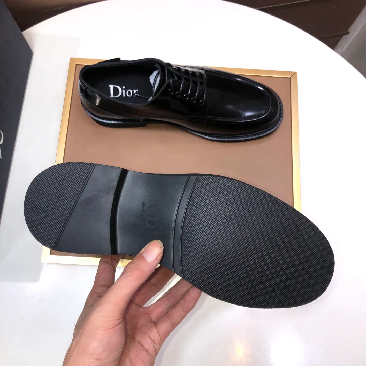 Men's shoes 💰680💶[Dior] (water-dyed cowhide lining) Dior original 1:1 high-quality factory, imported original materials, imported raw cowhide, water-dyed cowhide lining, original TPU outsole, code number: 39-44 (38.45 custom-made)